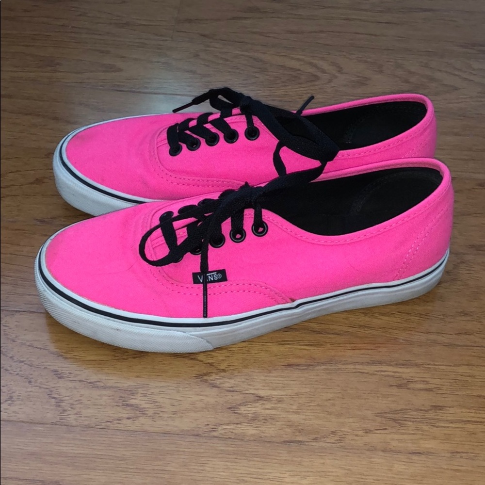 Neon pink vans